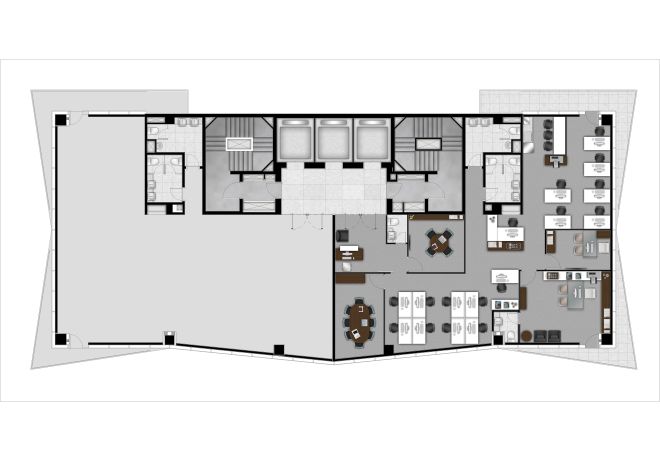 Unit 1 floor plan - 260,56 sqm