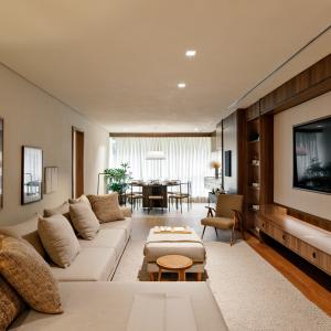 Real photo of the decorated apartment – 124 m² option