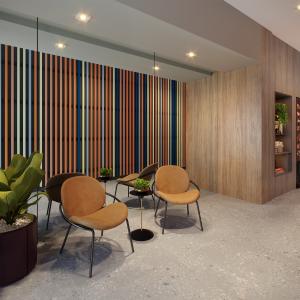 Perspectiva Ilustrada do Lobby Heitor Penteado